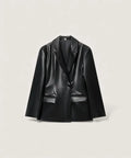 faux-leather-blazer-women